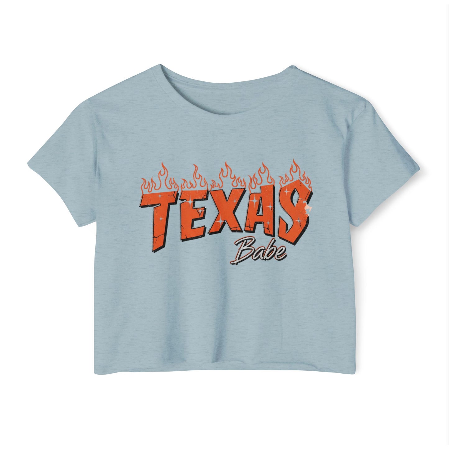 Texas Babe Girl Women's Festival Crop Top