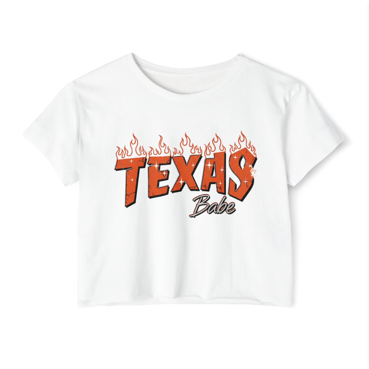 Texas Babe Girl Women's Festival Crop Top