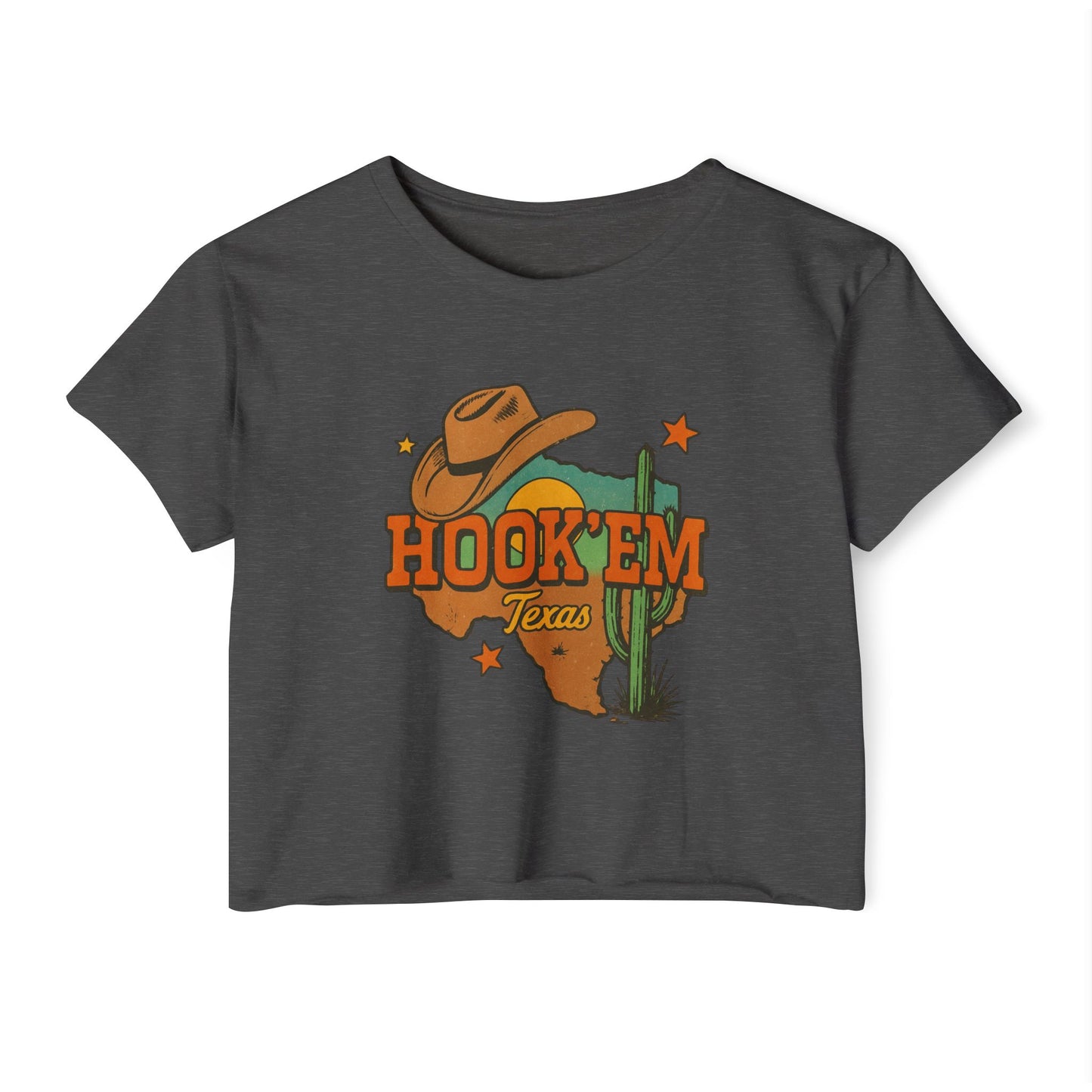 Hook'Em Texas Crop Top