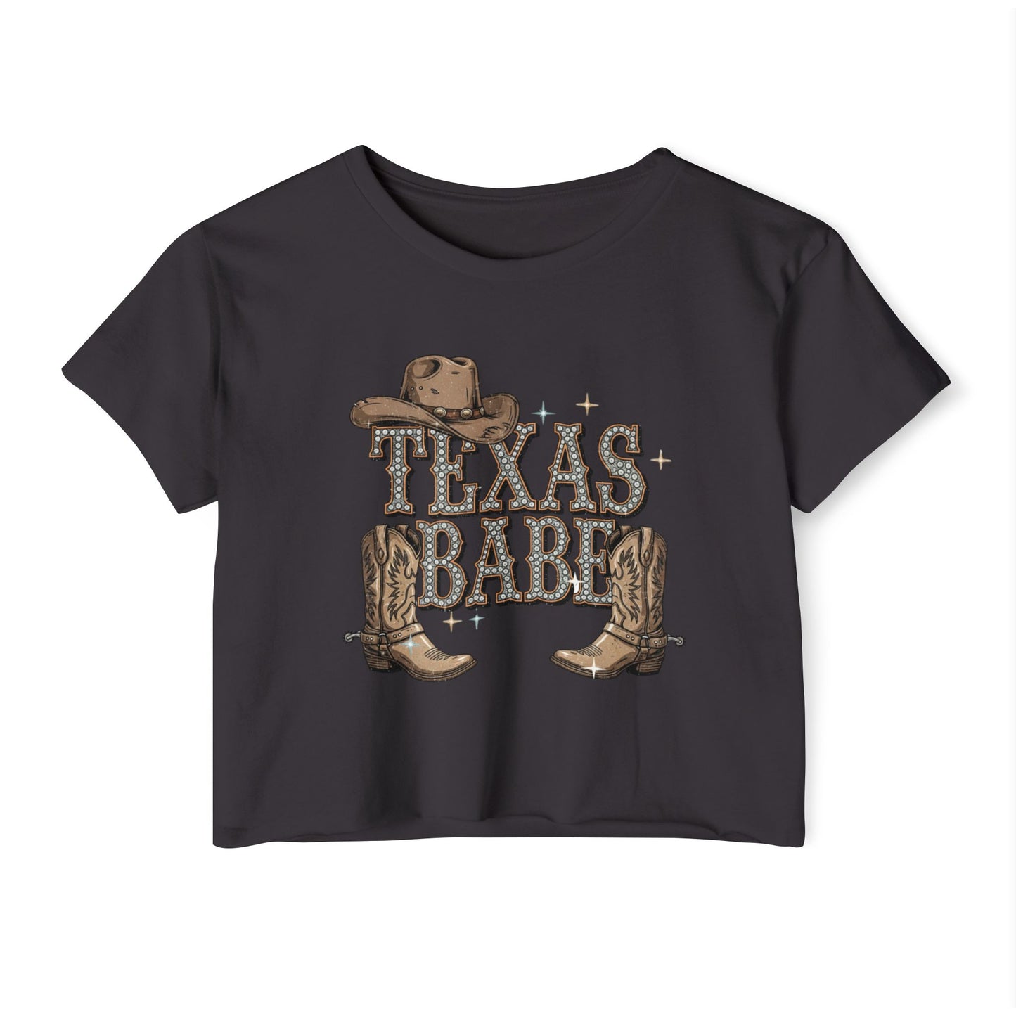 Texas Babe Girl Women's Festival Crop Top