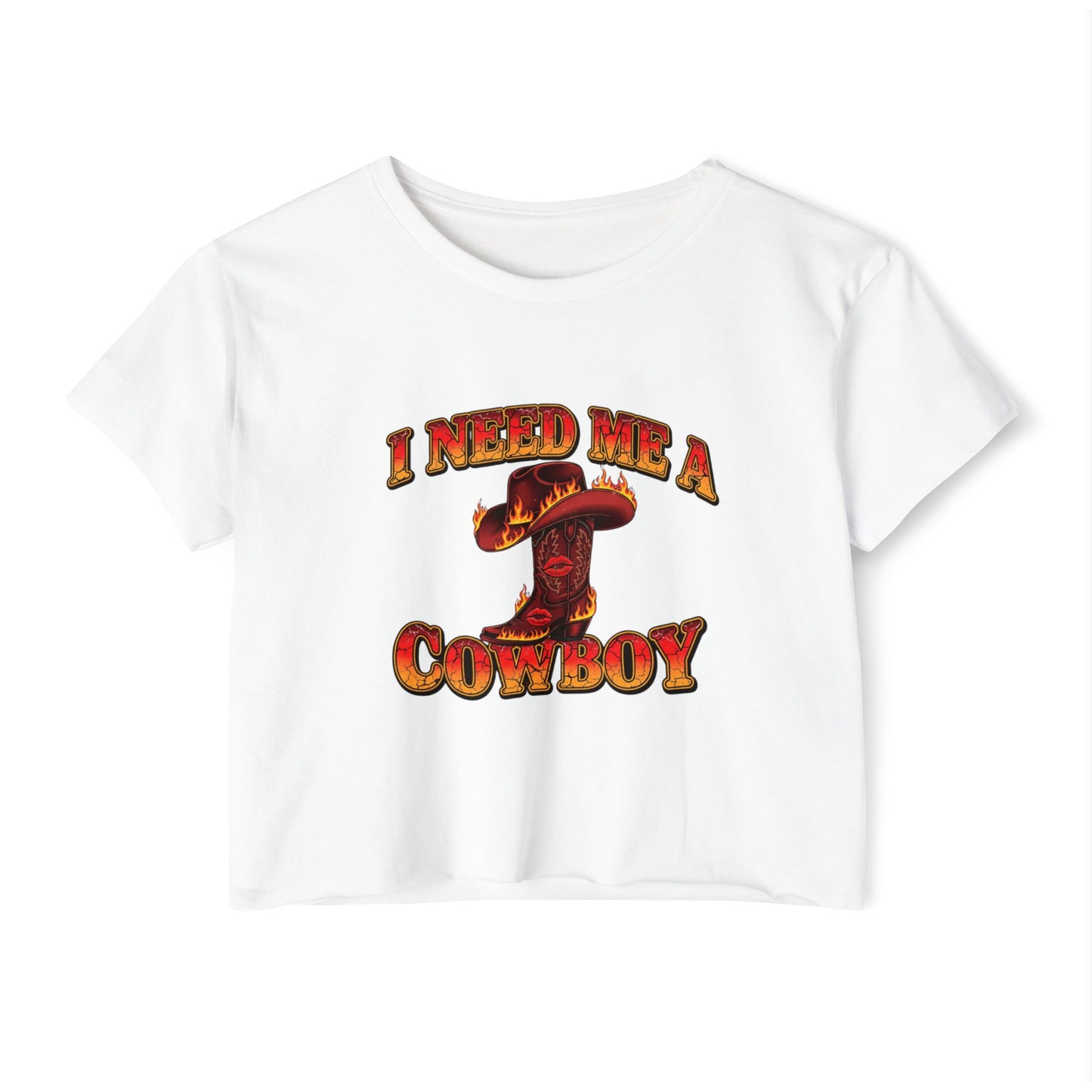 I Need Me A Cowboy Crop Top