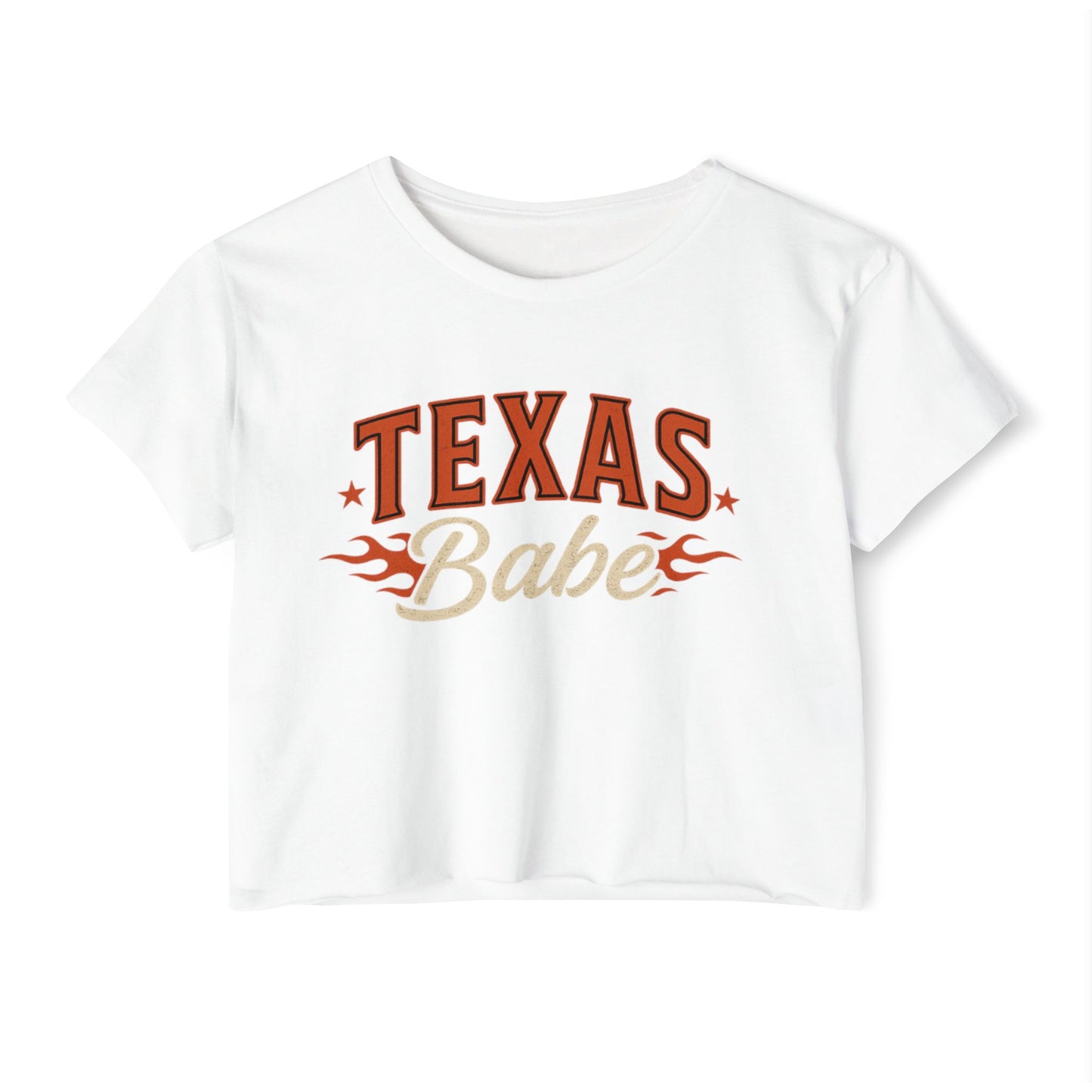 Texas Babe on Fire Crop Top