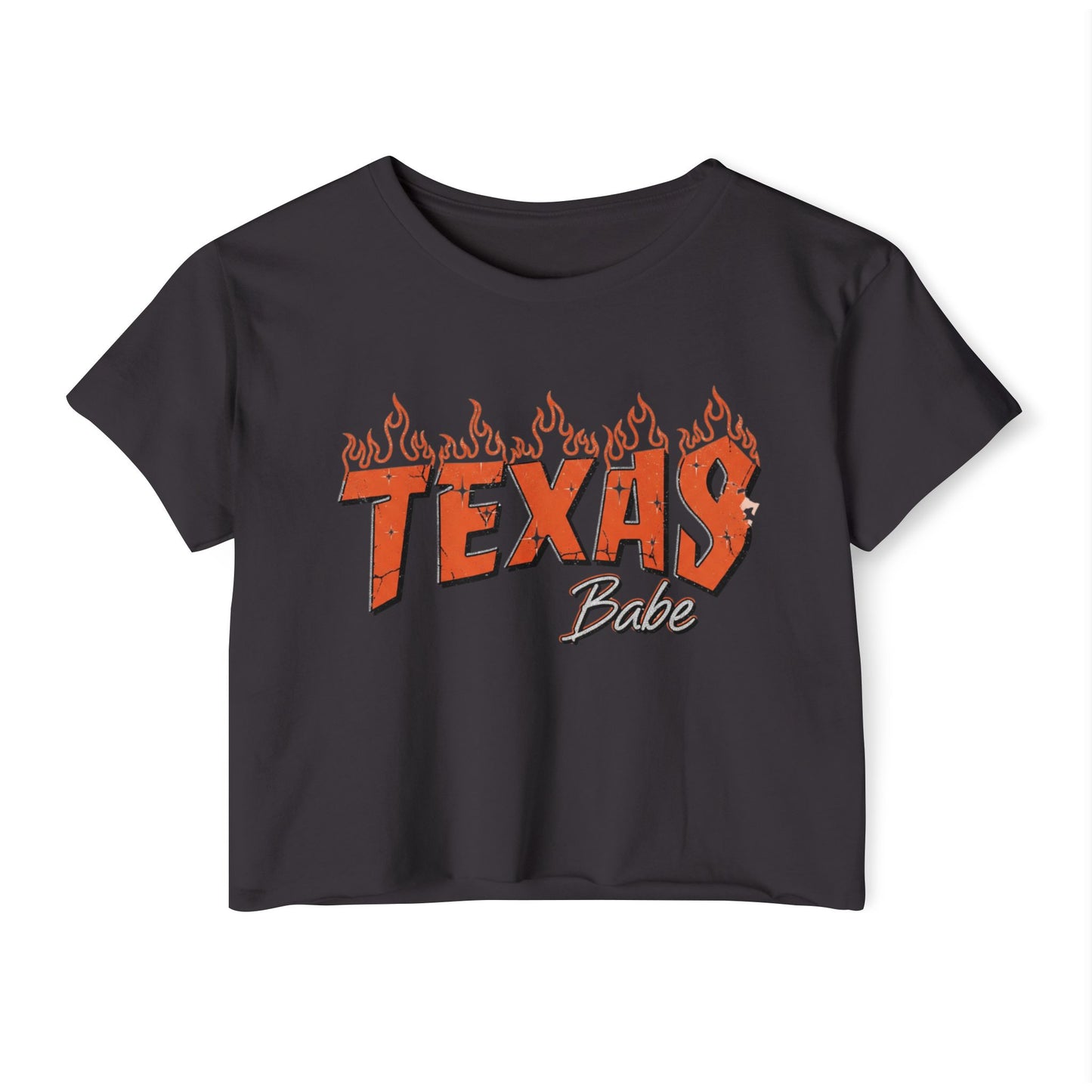 Texas Babe Girl Women's Festival Crop Top