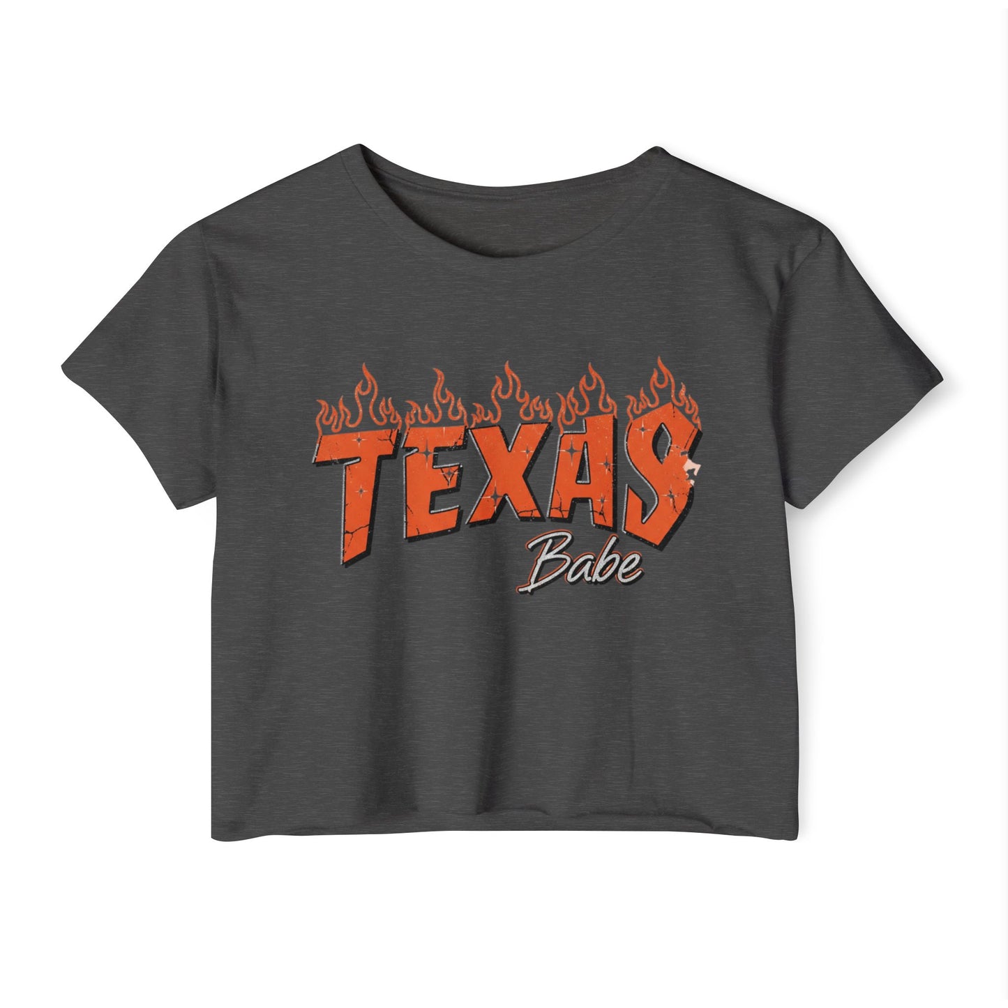 Texas Babe Girl Women's Festival Crop Top