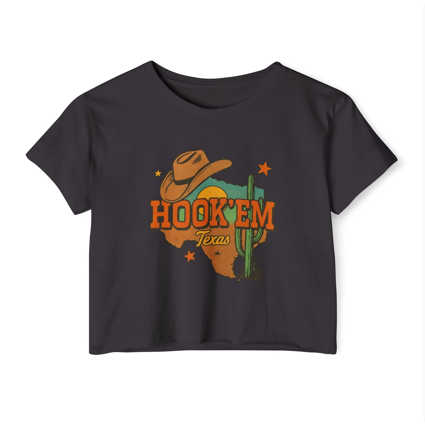 Hook'Em Texas Crop Top