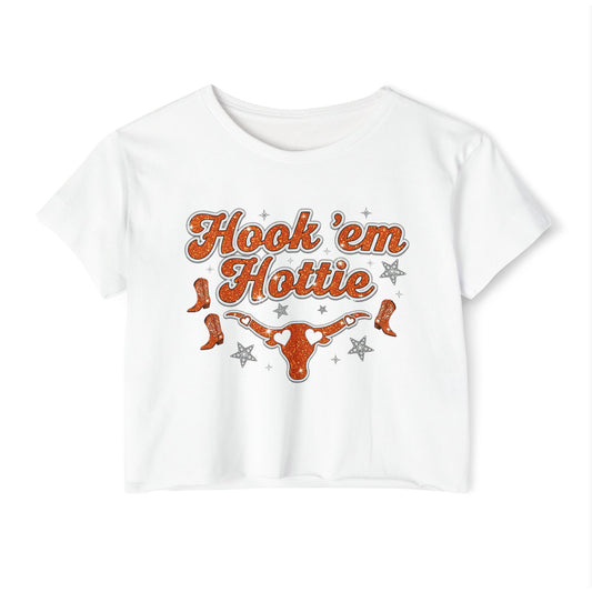 Hook'em Hootie Texas Crop Top