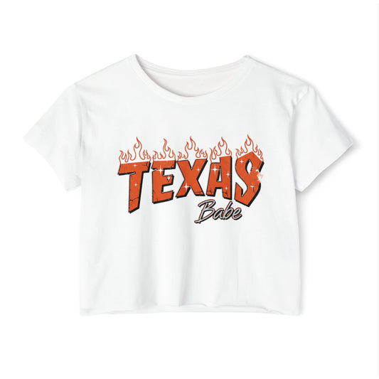 Texas Babe Girl Women's Festival Crop Top