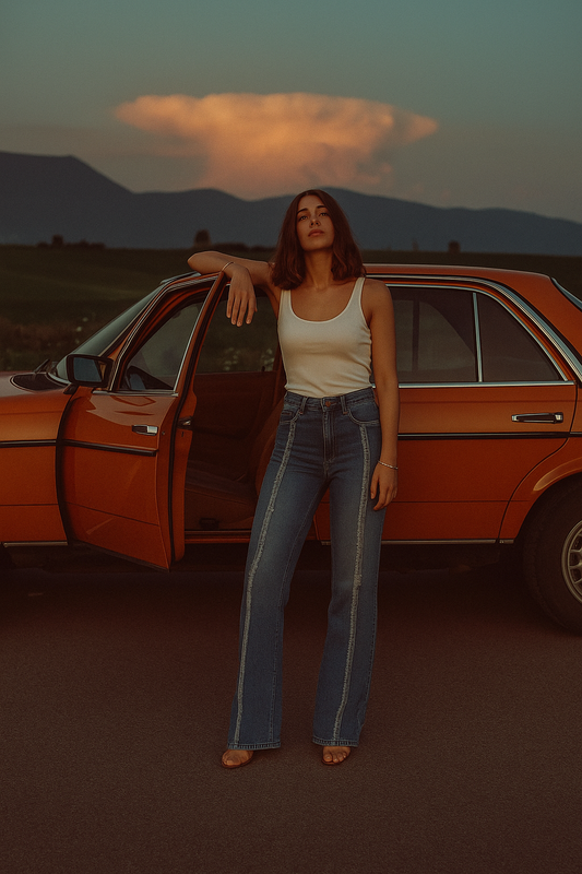 Raw Hem High Waist Jeans