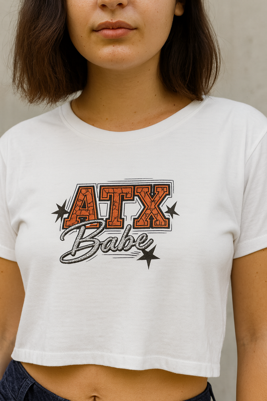 ATX Babe Girl Women's Festival Crop Top