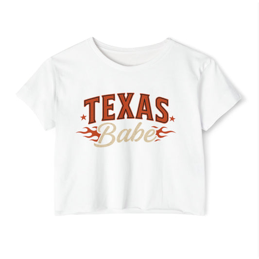 Texas Babe on Fire  Crop Top