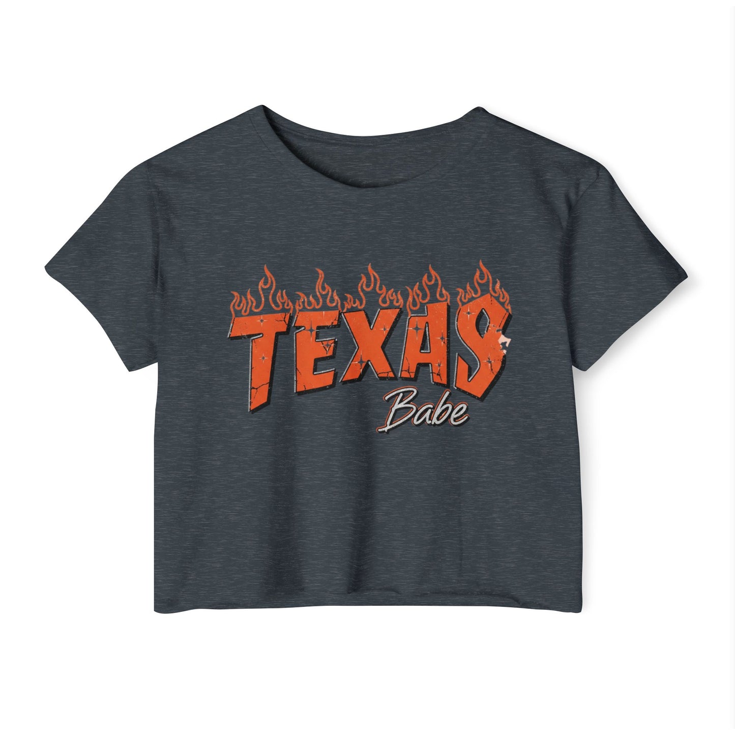 Texas Babe Girl Women's Festival Crop Top