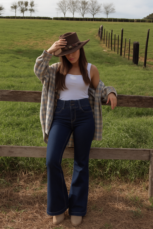 High Rise Bootcut Jeans
